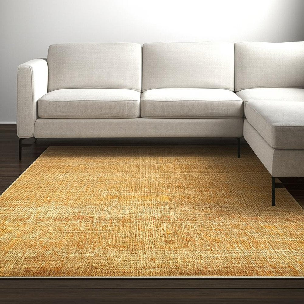 9' X 12' Brown Power Loom Area Rug