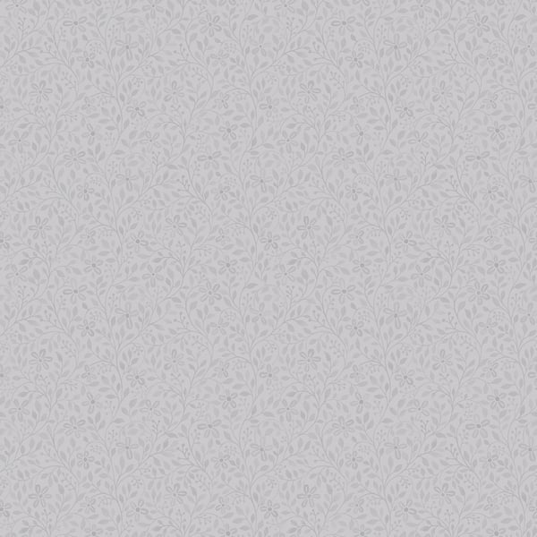 Galerie Wallcoverings Blomstermala Floral Galerie Wallcoverings Silver Grey - 51030