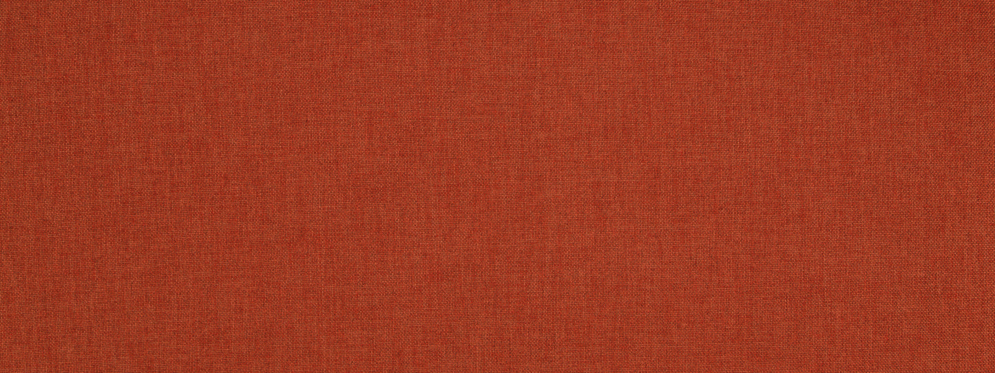 Burnt orange upholstery fabric with a fine weave; soft, versatile fabric for furniture upholstery and home decor.