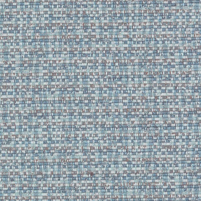 Teal heathered woven upholstery fabric texture with interlaced white and navy threads.