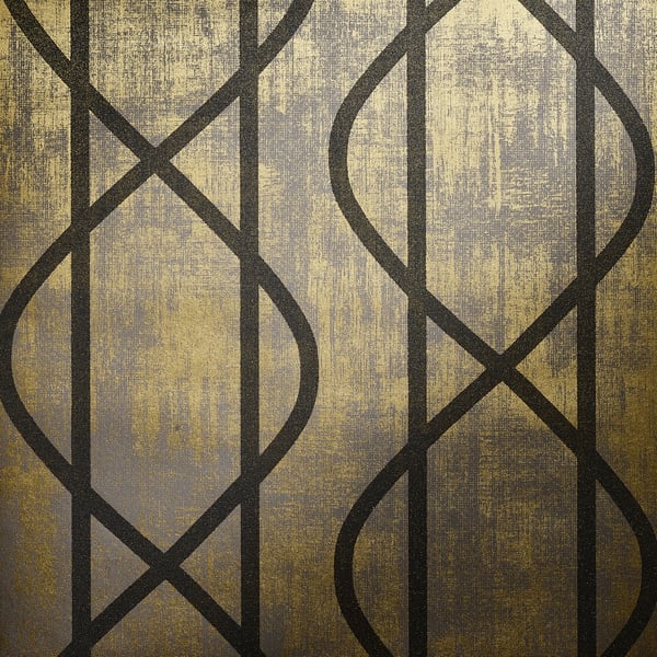 Galerie Wallcoverings Universe Geometric Galerie Wallcoverings Bronze, Brown - GH51213-23