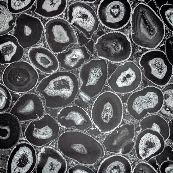 Galerie Wallcoverings Pepper Geometric Stone Galerie Wallcoverings Black - GH51216-23