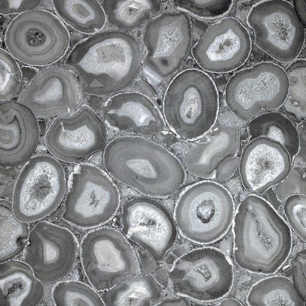 Galerie Wallcoverings Pepper Geometric Stone Galerie Wallcoverings Silver Grey - GH51220-23