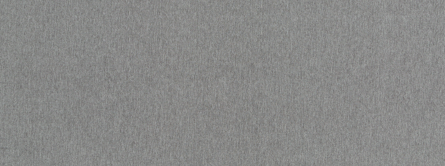 Close-up of light gray textured fabric with fine woven pattern, ideal for upholstery.