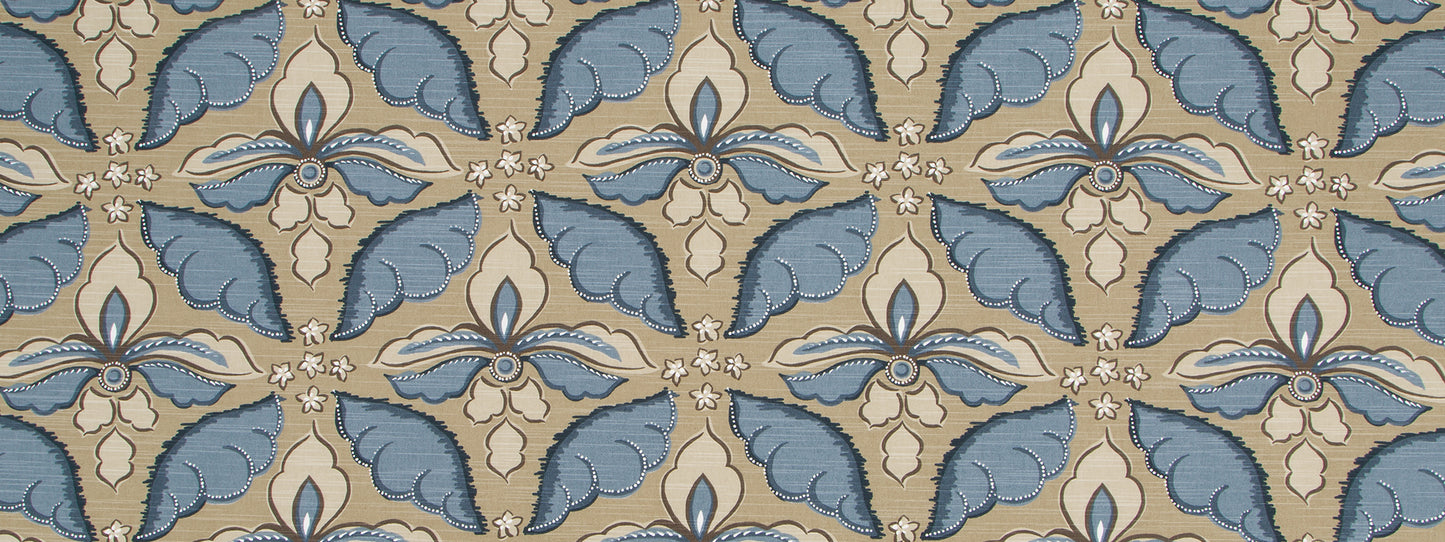 Robert Allen @ Home Painted Damask | Indigo Print - 513208