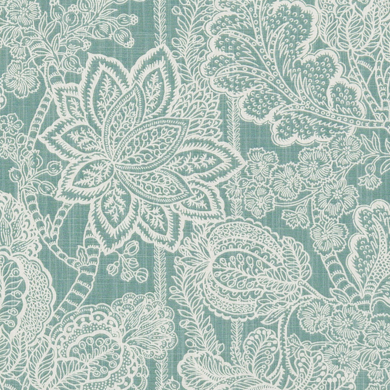 Duralee De42670 | 250-Sea Green Print - 516408