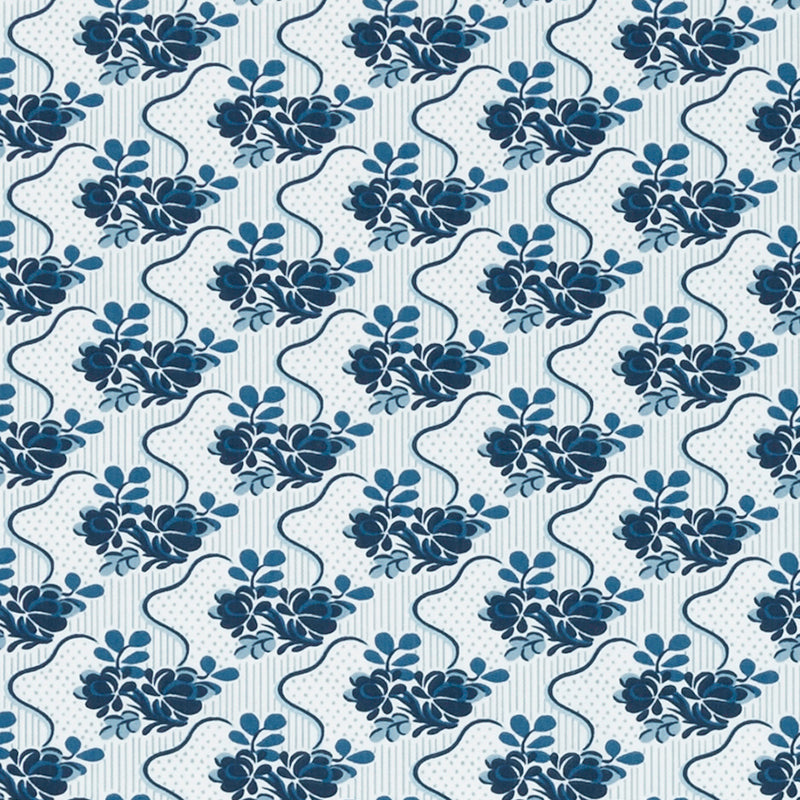 Duralee De42672 | 54-Sapphire Print - 516462