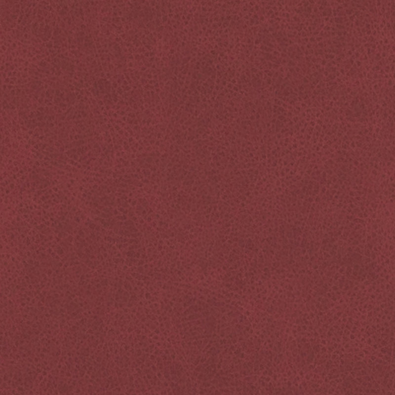 Red-brown upholstery fabric with a subtle pebbled texture.