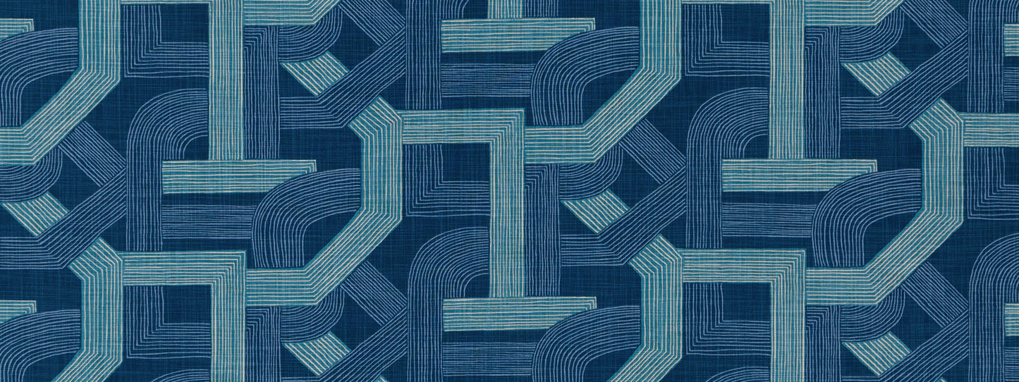 Robert Allen @ Home Contour Lines | Lapis Print - 519230