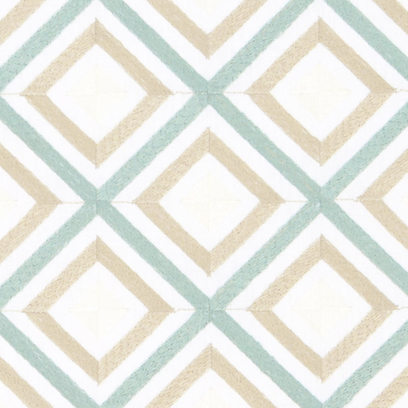 Duralee Da61860 | 594-Aqua/Gold Drapery - 520308