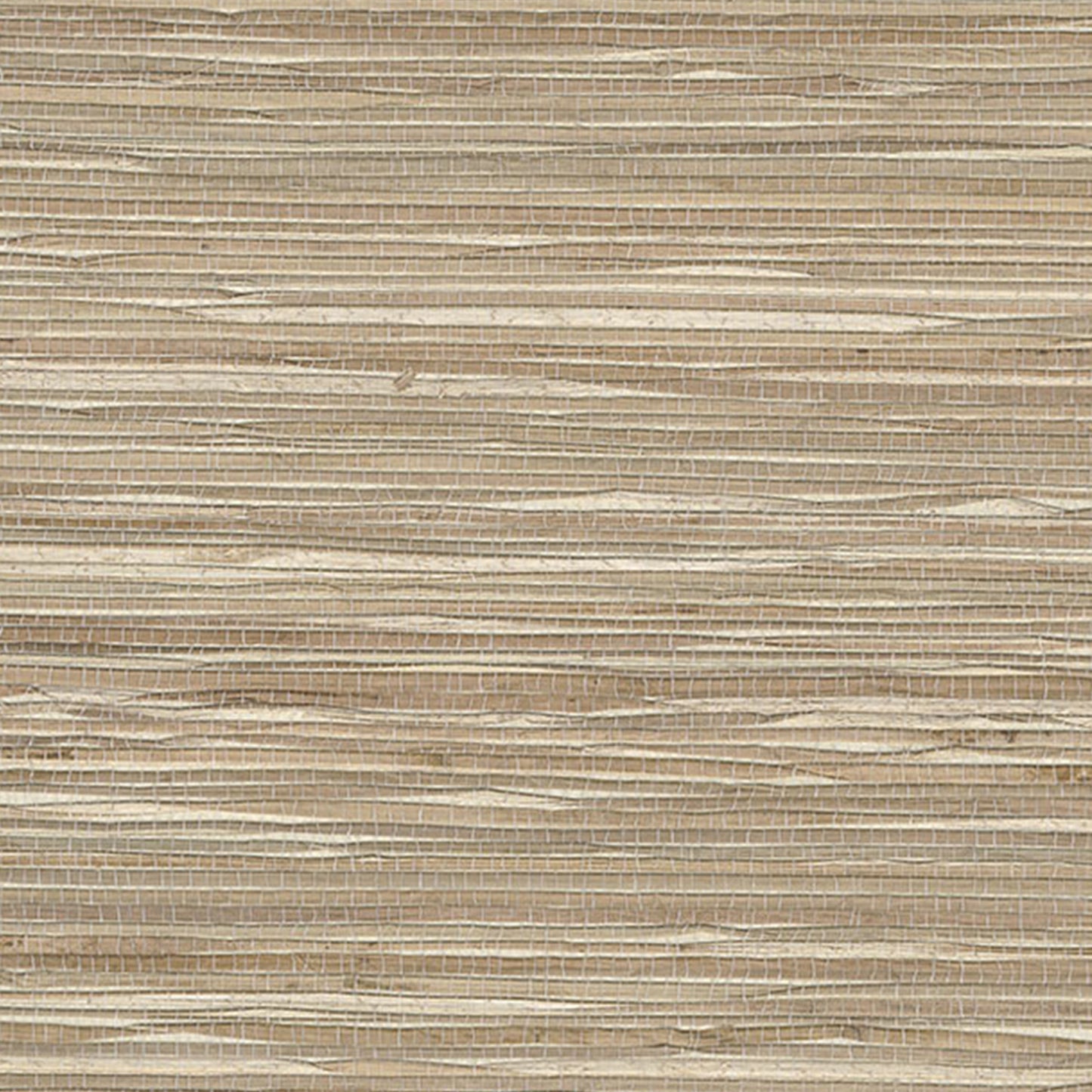 Beige grasscloth wallpaper with natural-fiber woven texture and subtle grid pattern
