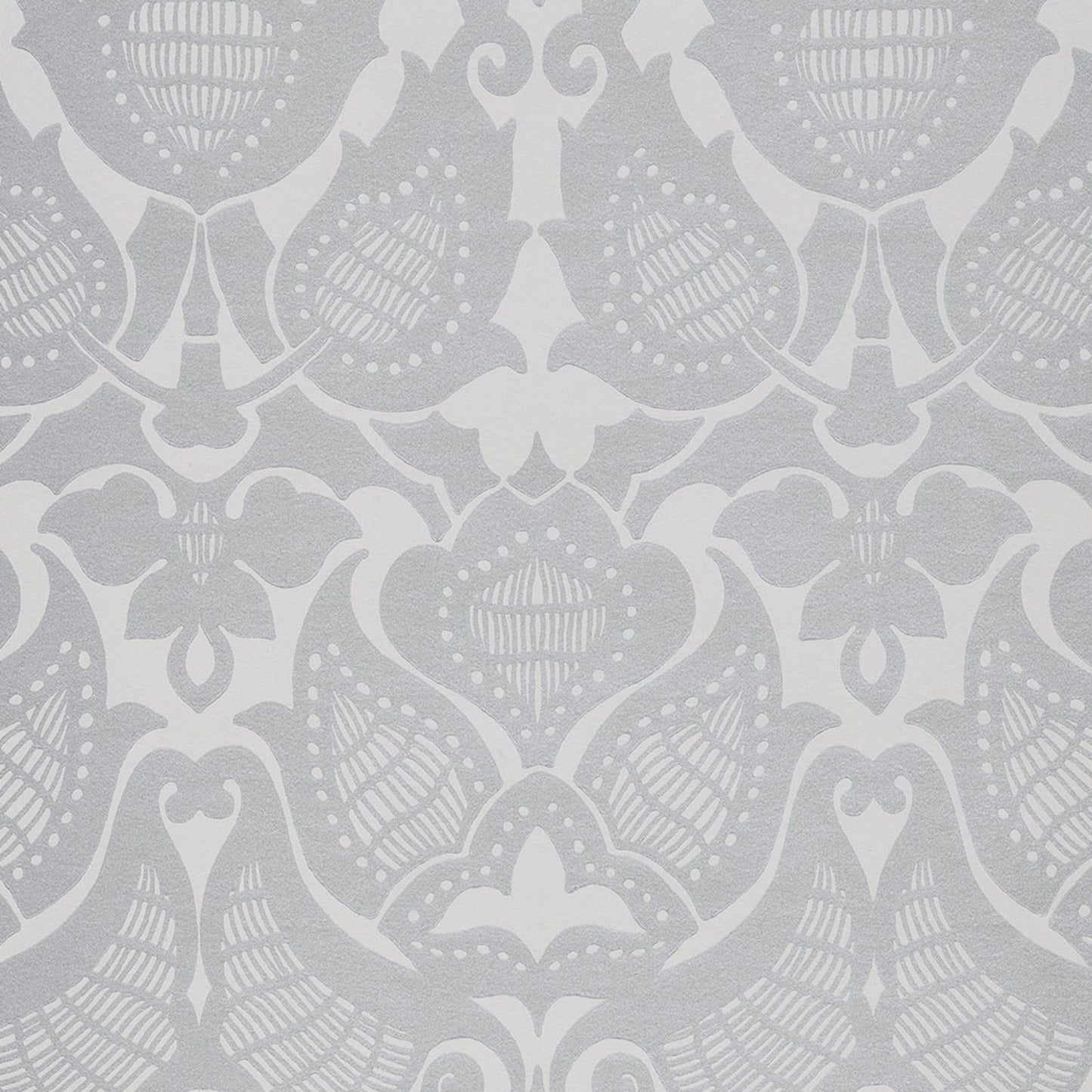 JF Fabrics -Wallpaper 52076 92 Wallpaper Grey,Silver Non-Woven - 8108292 W8621