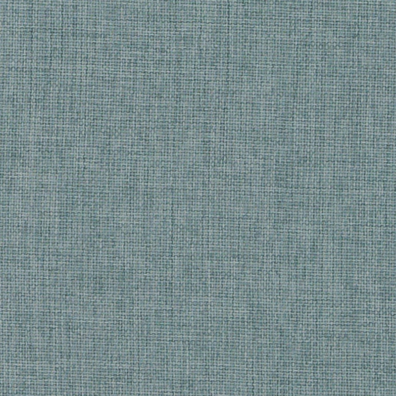 Close-up of blue woven fabric with a subtle textured linen-like weave.