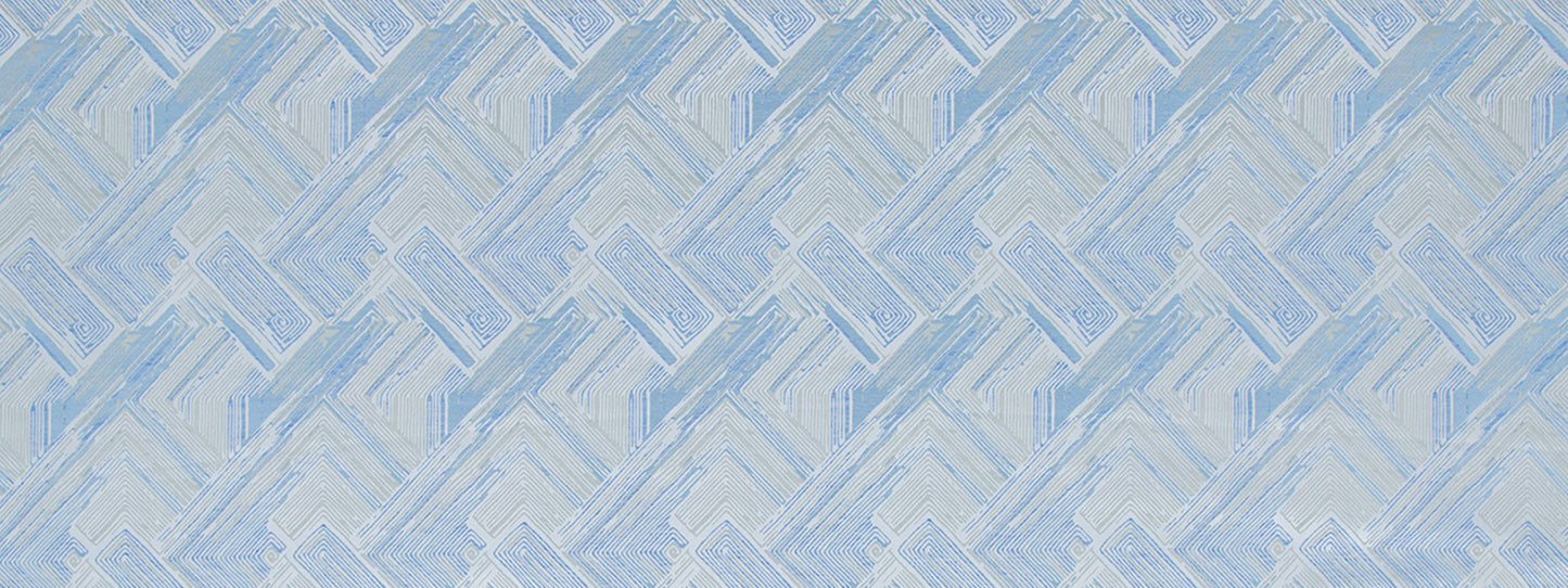 Hyacinth upholstery fabric swatch.