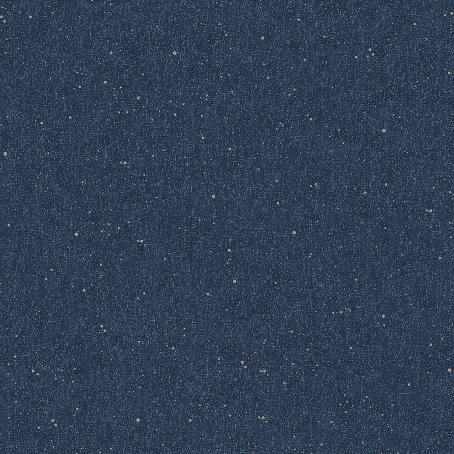 Navy blue speckled non-woven wallpaper with tiny ivory flecks.