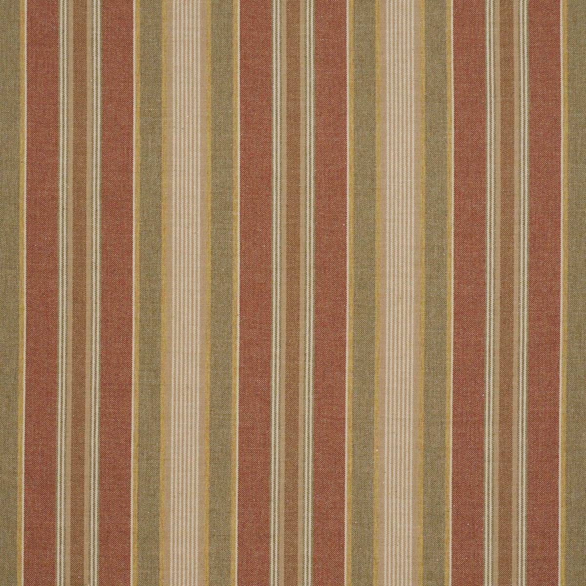 SCHUMACHER CLASSIC WOVENS EDGEMERE STRIPE PATTERN WOVENS PATTERN WOVENS INDIAN RED - 54204