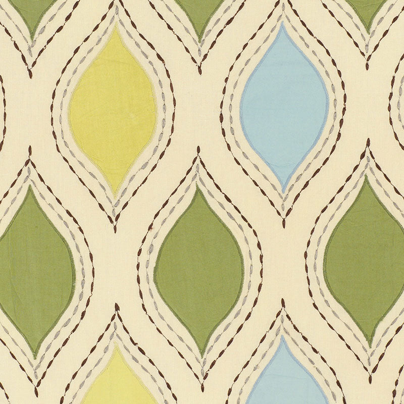 SCHUMACHER MODERN WOVENS LetŸ??s Dance WOVEN WOVEN CHARTREUSE , SKY - 54780