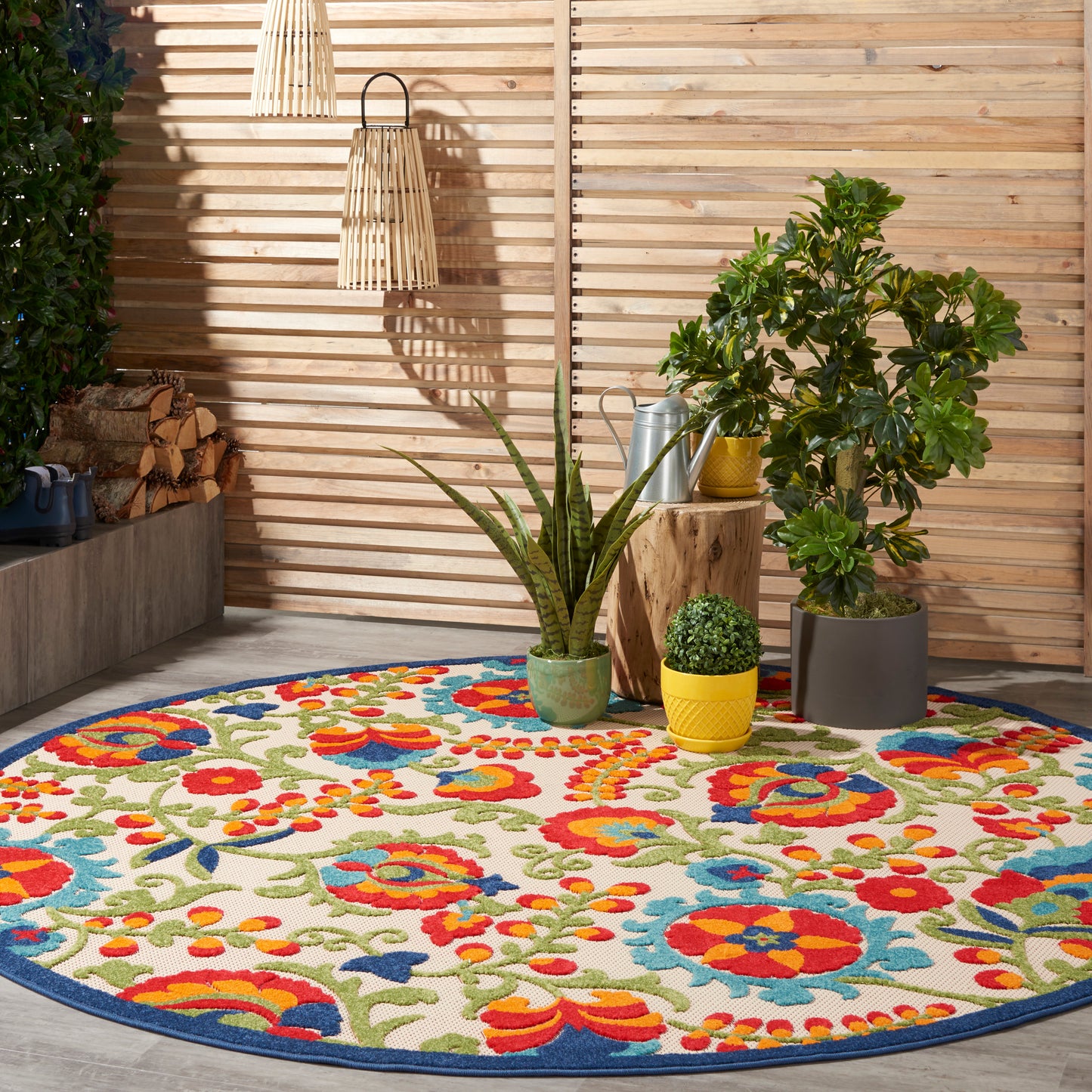 Nourison Rugs Nourison Home Farmhouse 8' X Round - 099446215888