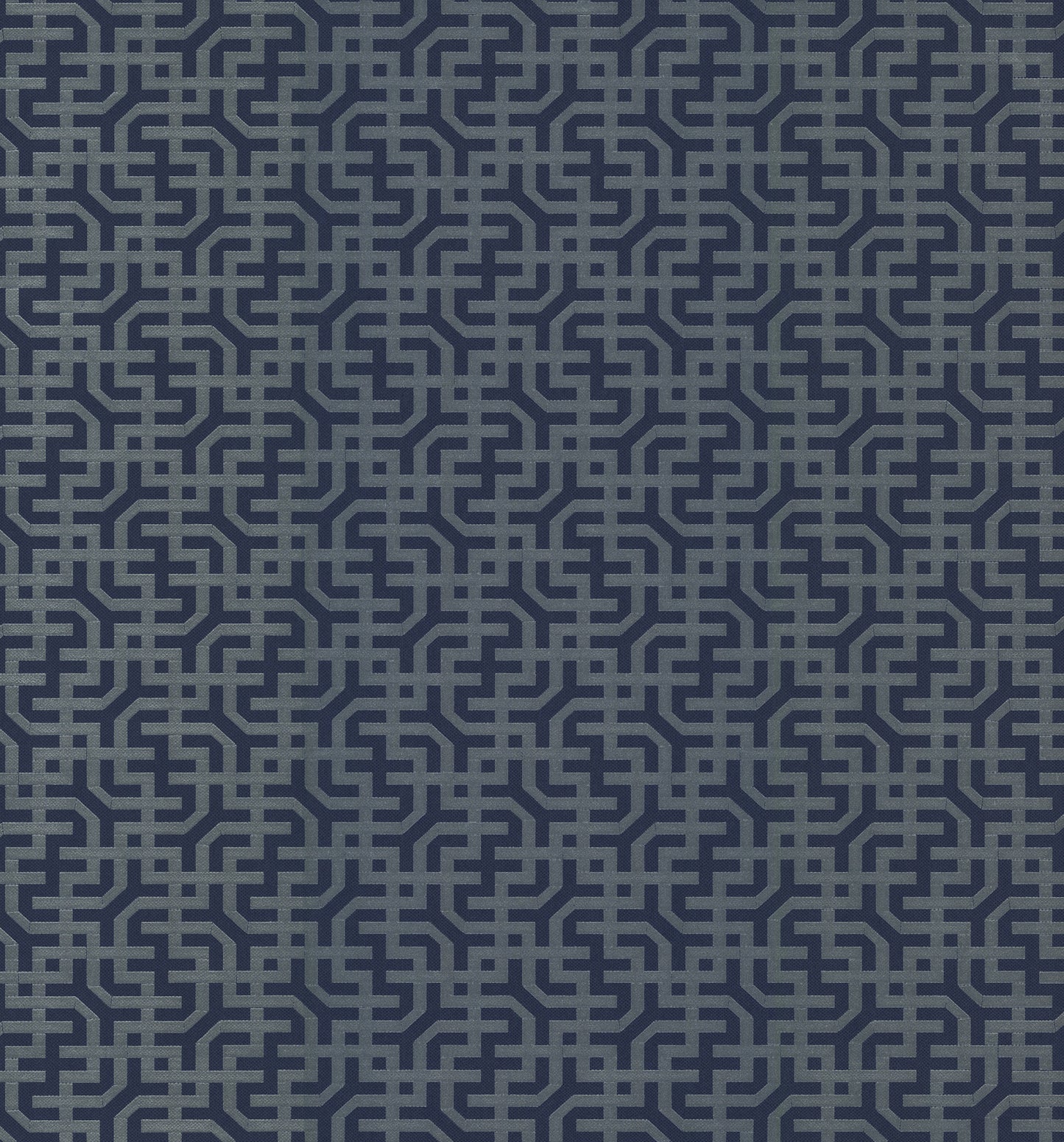 York Wallcoverings Traveler Dynastic Lattice Navy Wallpaper Geometrics Blues Wallpaper - 5800