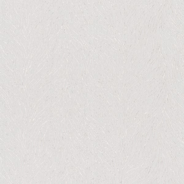 Pale gray textured wallpaper with subtle circular swirl pattern and soft embossed finish.
