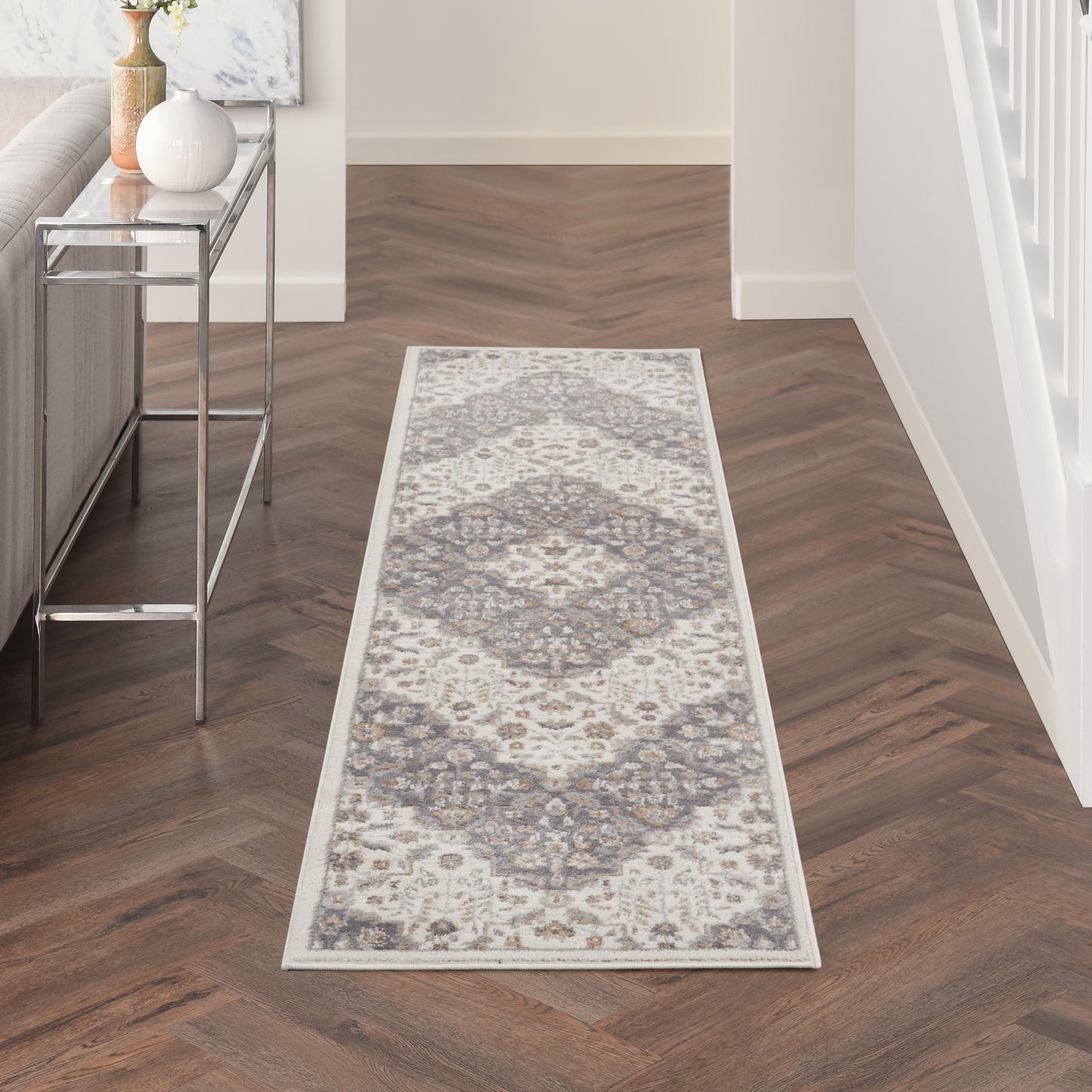 Nourison Rugs Nourison Home Transitional 8' Runner - 099446840745