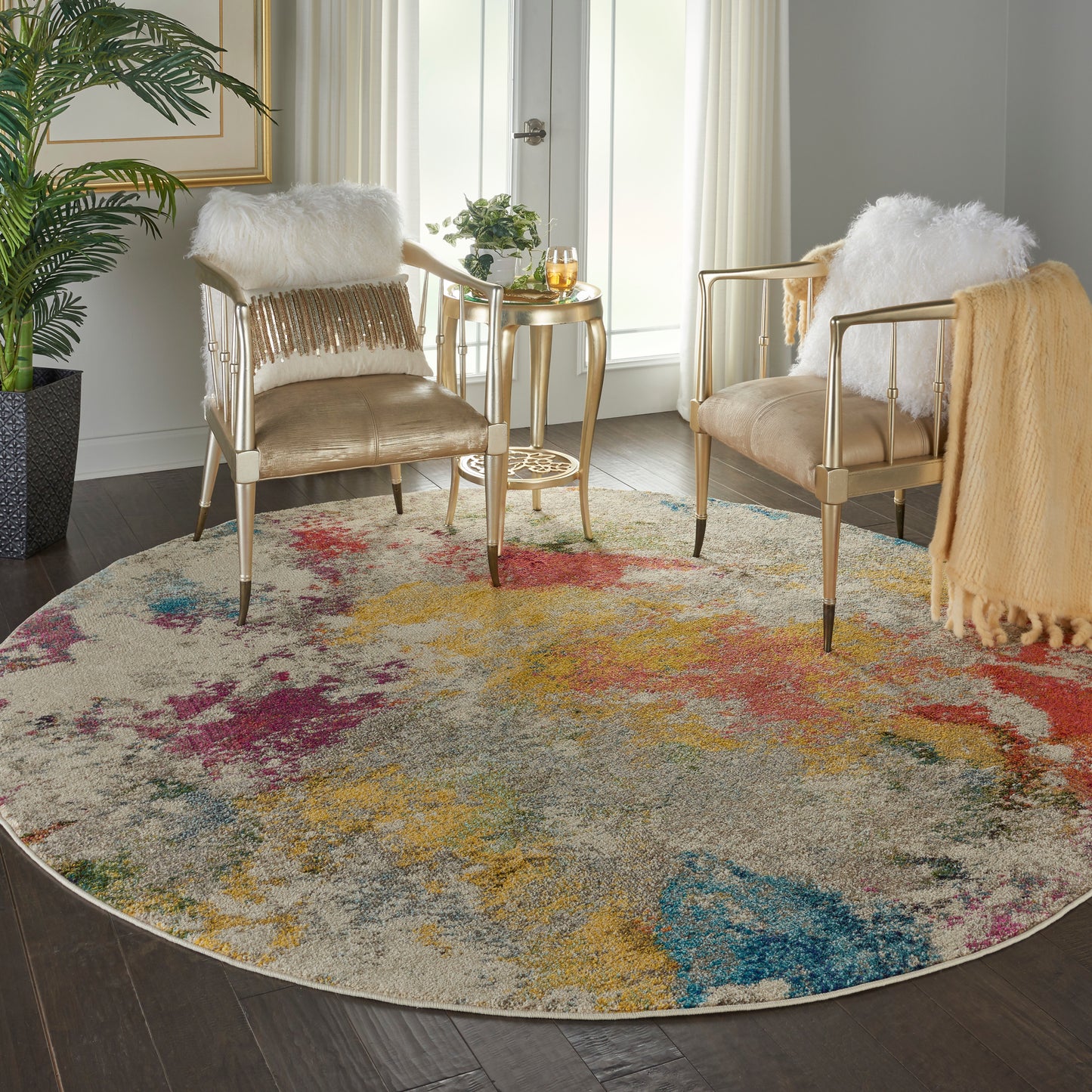 Nourison Rugs Nourison Home Modern & Contemporary 8' X Round - 099446482907