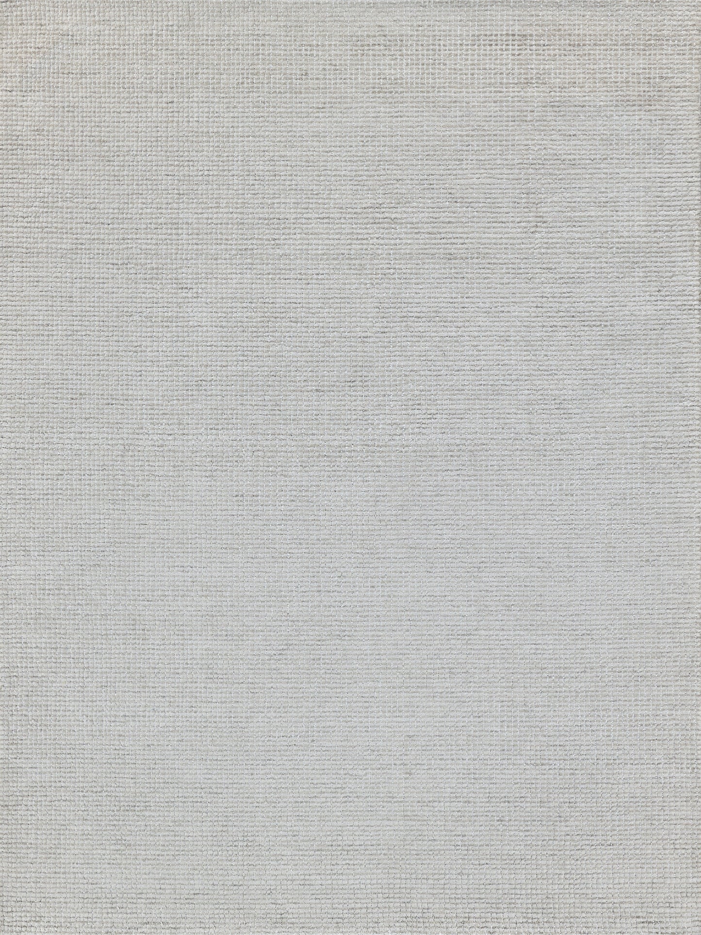 Light gray linen-like woven rug texture with a fine, subtle crosshatch.
