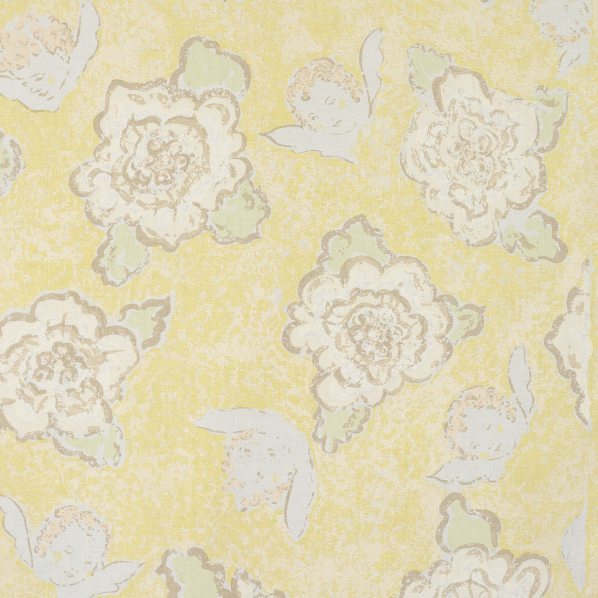 SCHUMACHER RAOUL TEXTILES CHERUB PRINTS PRINTS IVORY - 620B01