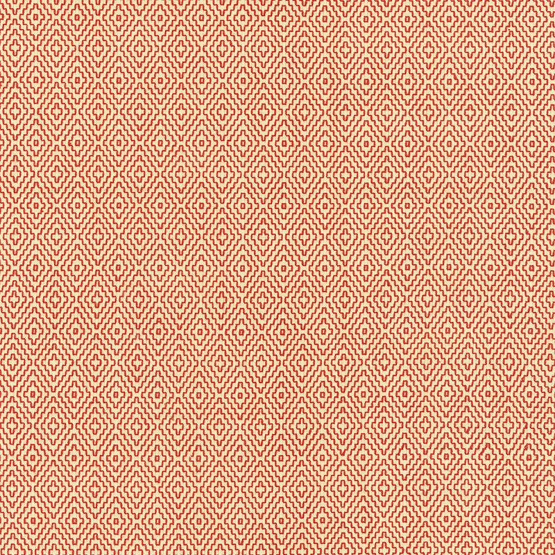 SCHUMACHER CHROMA HAMPTON COURT DIAMOND PATTERN WOVENS PATTERN WOVENS BRICK - 62535