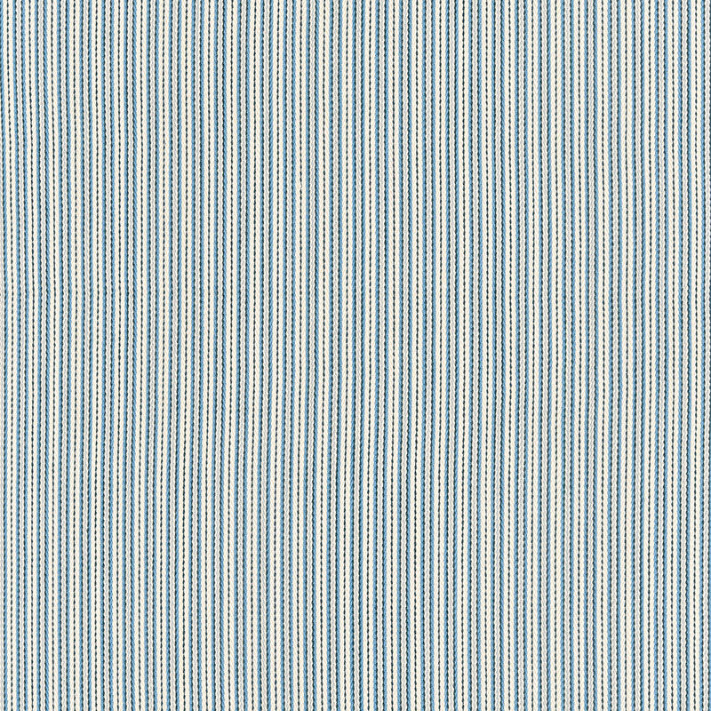 SCHUMACHER ESSENTIALS: CLASSIC STRIPES BAKER COTTON STRIPE PATTERN WOVENS PATTERN WOVENS IVORY/CHAMBRAY/INDIGO - 63003