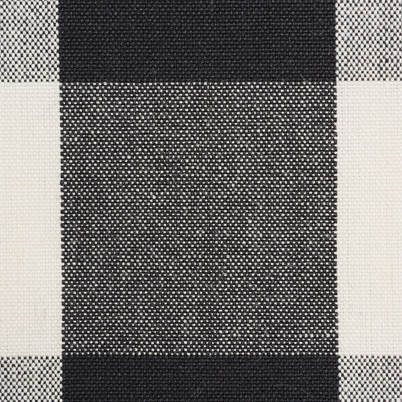 SCHUMACHER REVISIT OF POPULAR PATTERNS CAMDEN COTTON CHECK PATTERN WOVENS PATTERN WOVENS BLACK - 63044