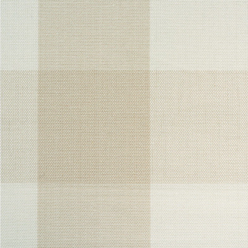 SCHUMACHER FABRIC REVISIT OF POPULAR PATTERNS CAMDEN COTTON CHECK NATURAL - 63049