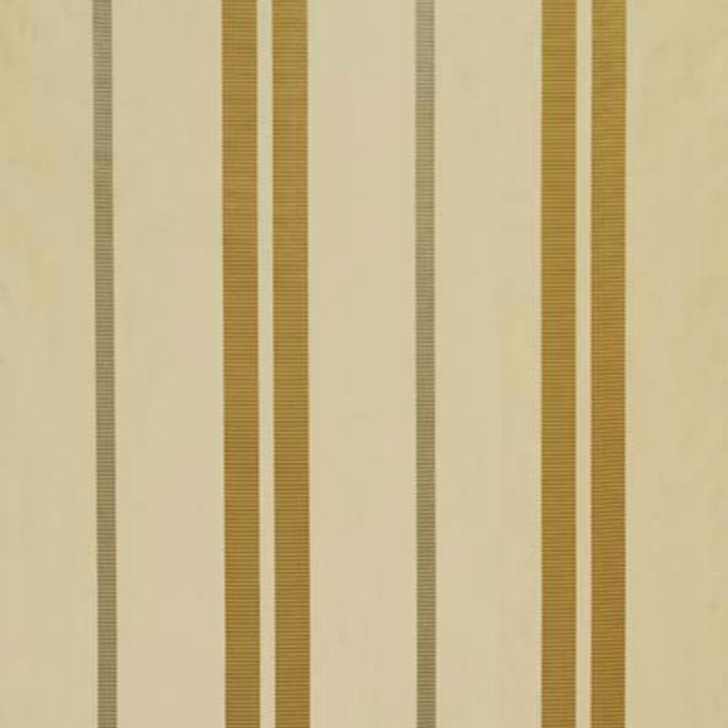 Beige wallpaper with alternating gold-brown and gray vertical stripes.