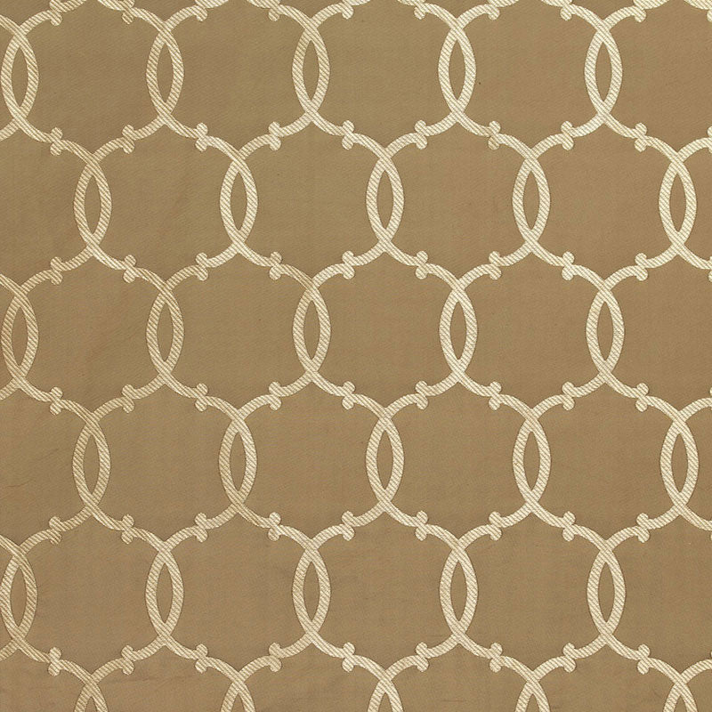 SCHUMACHER MODERN GLAMOUR SILK TRACERY PATTERN WOVENS PATTERN WOVENS MOCHA - 63710
