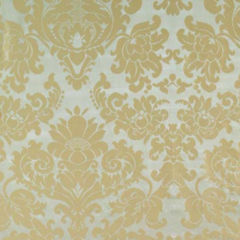 SCHUMACHER FABRIC PEMBERLEY SILKS HATFIELD SILK DAMASK MINERAL - 63741