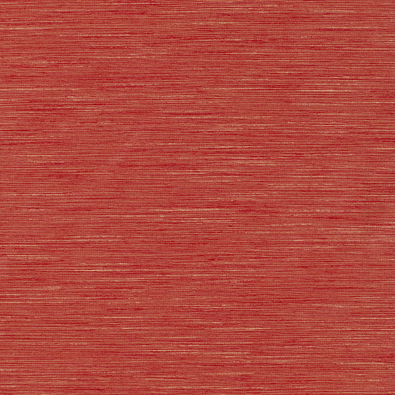 Red woven fabric with fine horizontal stripes and rustic texture, suitable for upholstery or crafts.