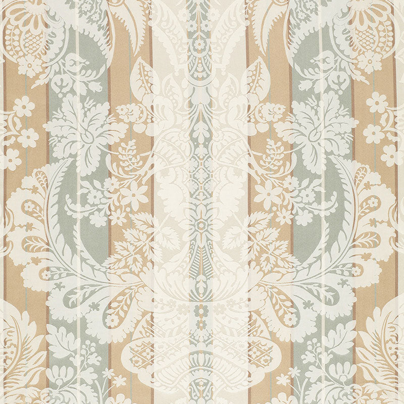 SCHUMACHER PALAZZO SAVANNAH IMBERLINE DAMASK PATTERN WOVENS PATTERN WOVENS CIEL - 64391