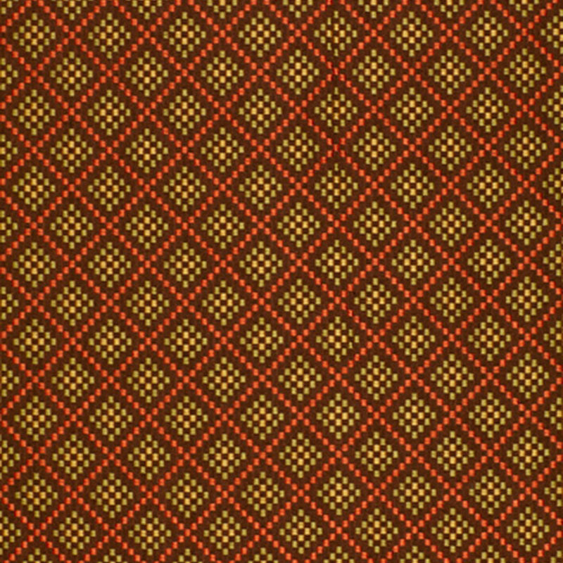 SCHUMACHER TESSERA CHECKERS WOVEN WOVEN CHOCOLATE / POPPY - 64412