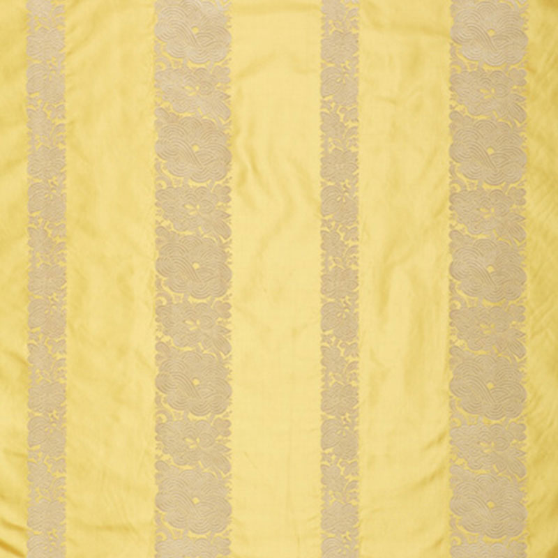 SCHUMACHER PERENNIAL FAVORITES MANDARIN SILK STRIPE SILKS & SATIN SILKS & SATIN SUNLIGHT - 64430