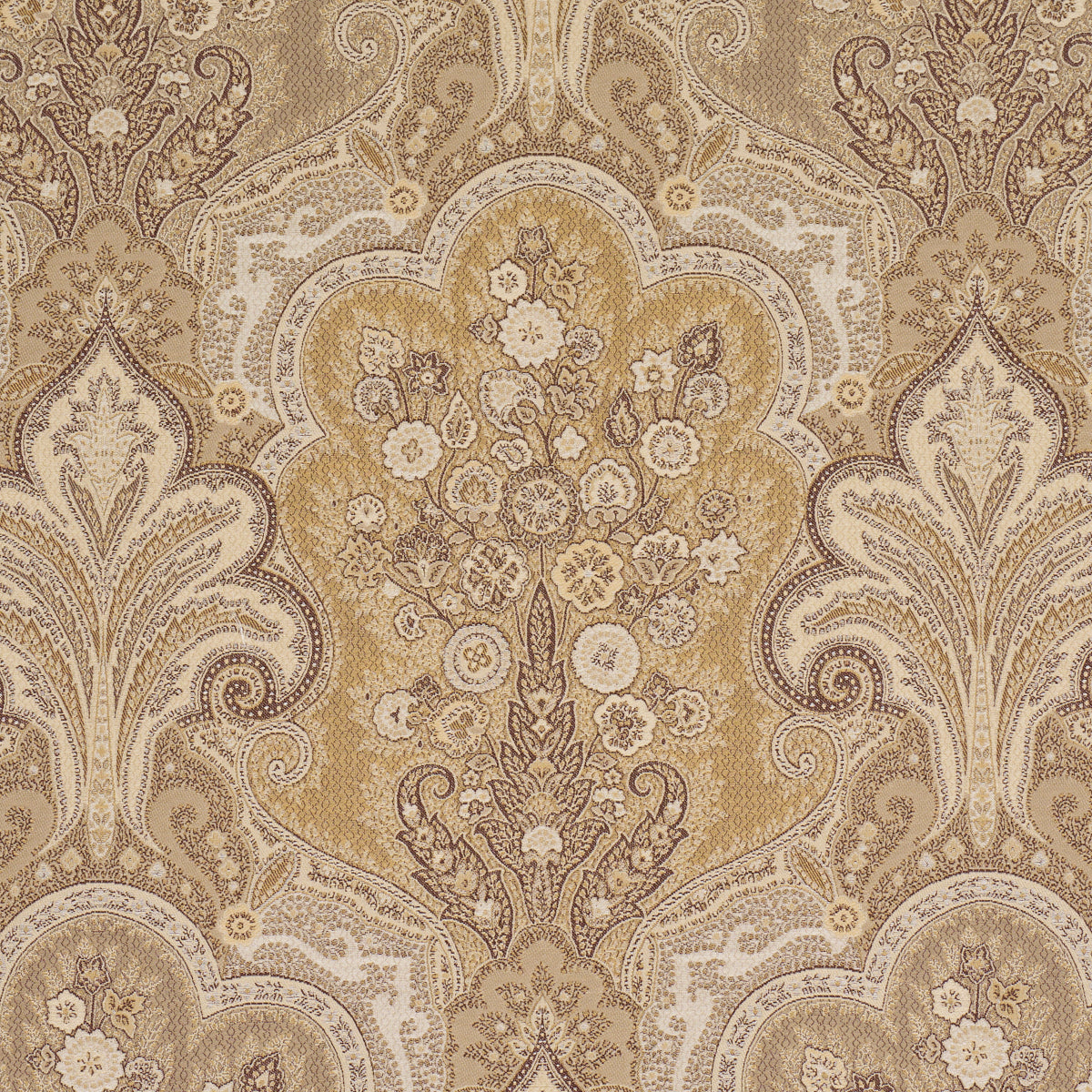 SCHUMACHER CHROMA NEW CASTLE PAISLEY PATTERN WOVENS,HIGH PERFORMANCE PATTERN WOVENS,HIGH PERFORMANCE TRAVERTINE - 64590