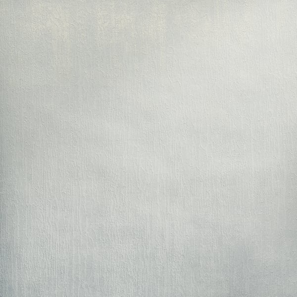 Blue wallcovering with a subtle linen texture and vertical fibers.