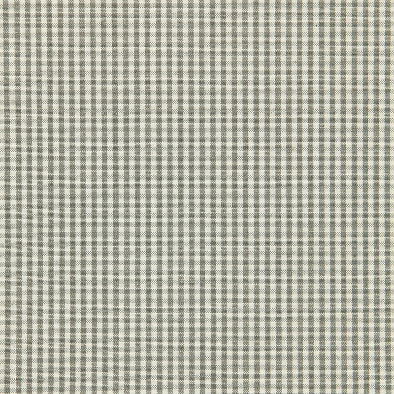 SCHUMACHER COUNTRY CHIC BARNET COTTON CHECK PATTERNED WOVENS PATTERNED WOVENS NICKEL - 64625
