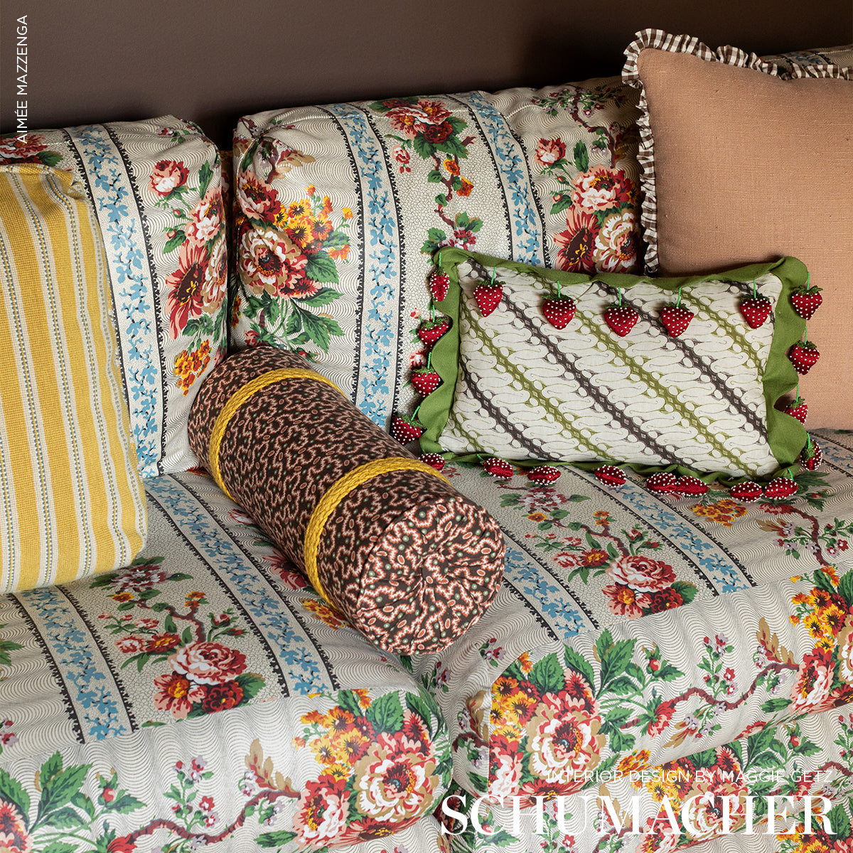 SCHUMACHER CHROMA BARNET COTTON CHECK PATTERNED WOVENS,HIGH PERFORMANCE PATTERNED WOVENS,HIGH PERFORMANCE MOCHA - 64626