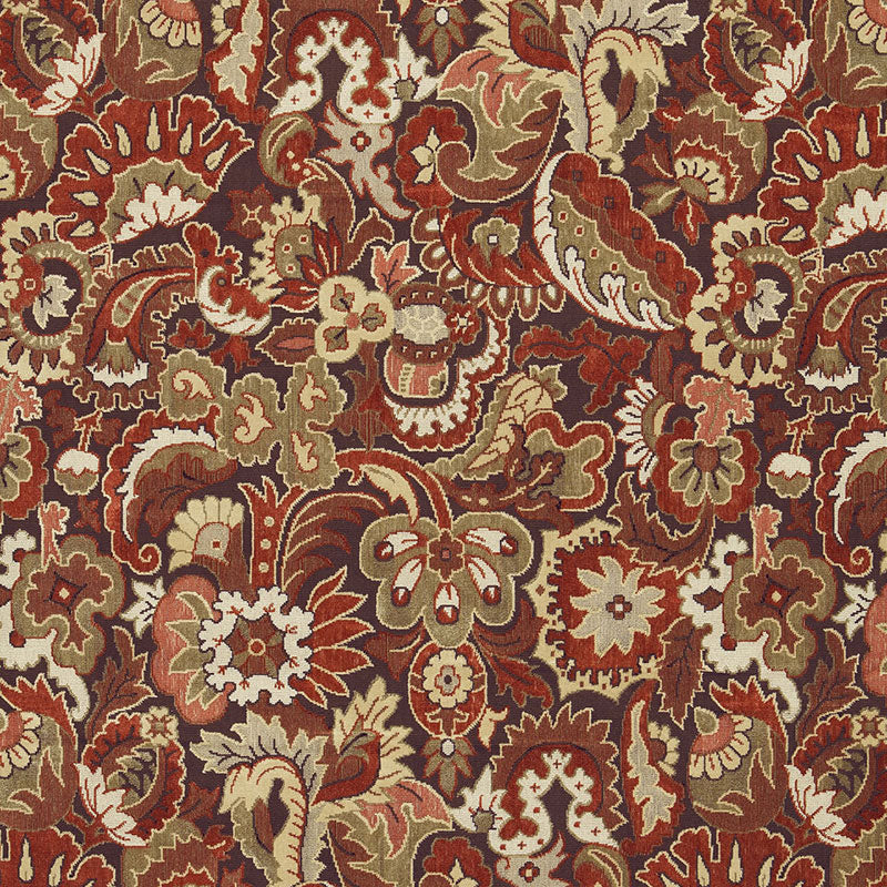 SCHUMACHER A COUNTRY LIFE VELOURS ORIENTAL PATTERN WOVENS PATTERN WOVENS TUSCAN - 64831