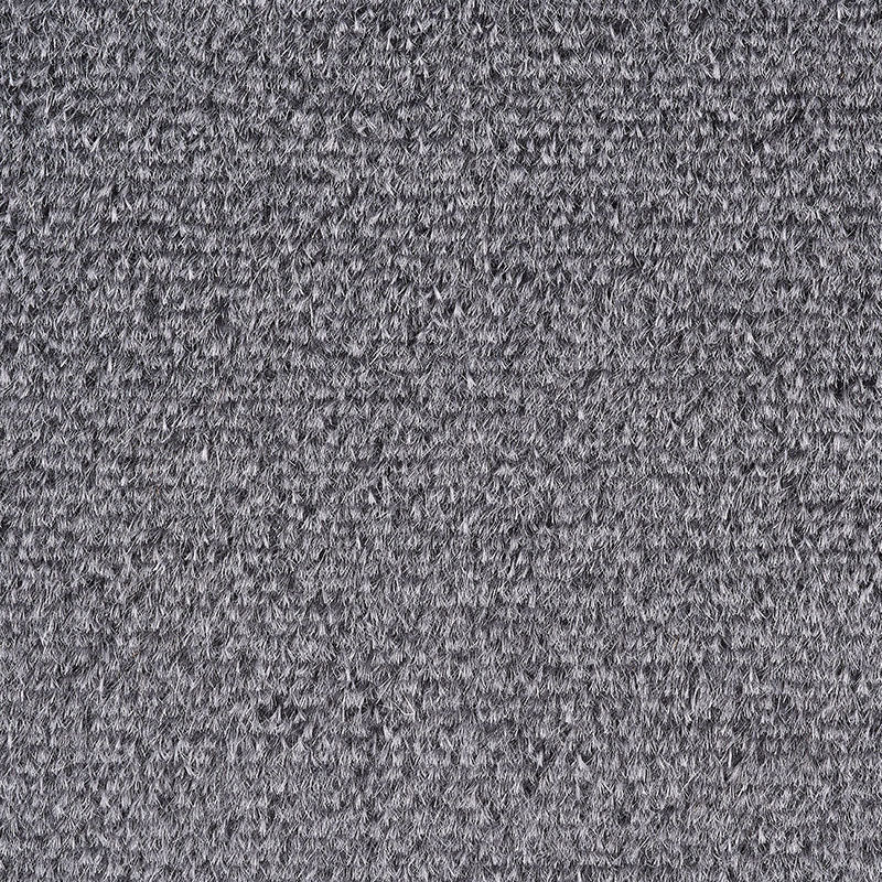 Close-up of charcoal mohair velvet fabric with a soft, plush pile.