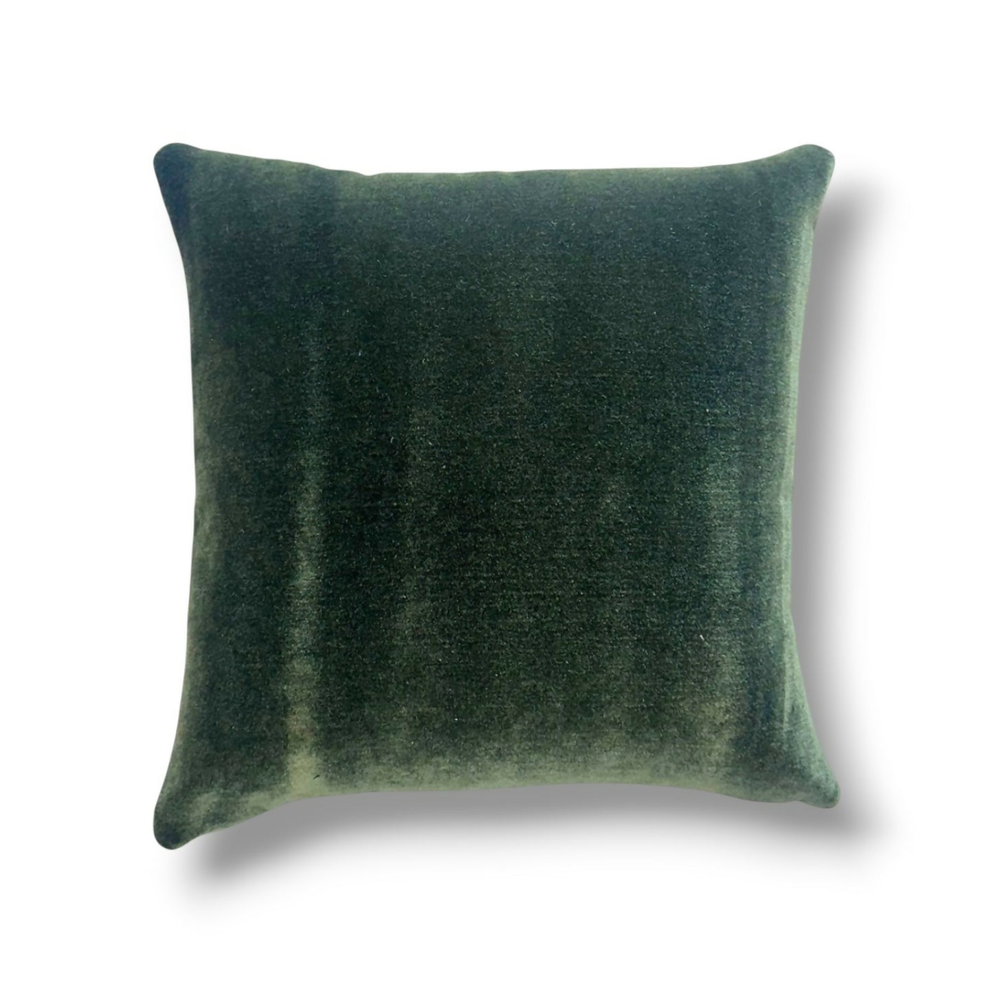 20" Deep Olive Velvet Pillow Cover