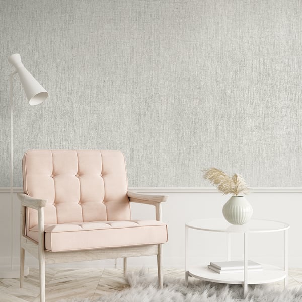 Galerie Wallcoverings Precious Canvas Galerie Wallcoverings Silver Grey - GH65175-23