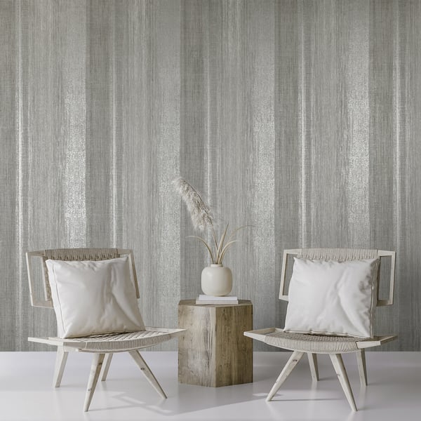 Galerie Wallcoverings Precious Chiffon Galerie Wallcoverings Silver Grey - GH65192-23