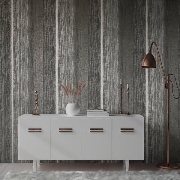 Galerie Wallcoverings Precious Chiffon Galerie Wallcoverings Black - GH65200-23