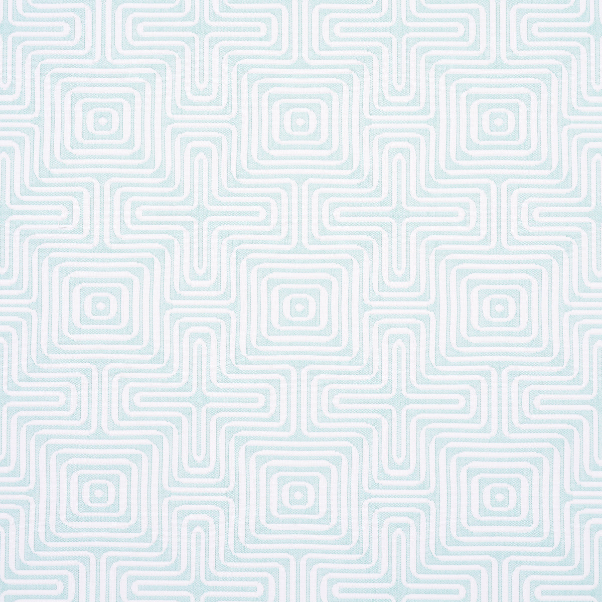 SCHUMACHER TRINA TURK AMAZING MAZE INDOOR/OUTDOOR PATTERN WOVENS,HIGH PERFORMANCE,INDOOR/OUTDOOR PATTERN WOVENS,HIGH PERFORMANCE,INDOOR/OUTDOOR AQUA BREEZE - 65326